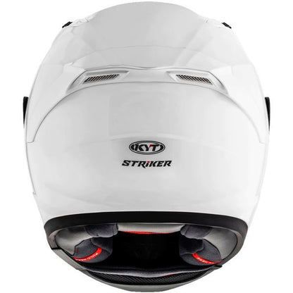 KYT Striker 2V Plain Gloss White Helmet