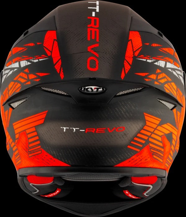 KYT TT Revo Combustion Matt Black-Red Helmet