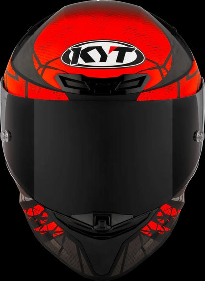 KYT TT Revo Combustion Matt Black-Red Helmet