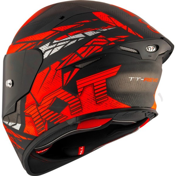 KYT TT-Revo Combustion Matt Red