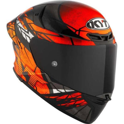 KYT TT-Revo Combustion Orange Full Face Motorcycle Helmet