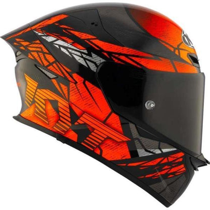 KYT TT-Revo Combustion Orange Full Face Motorcycle Helmet