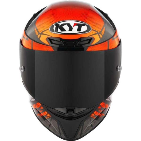 KYT TT-Revo Combustion Orange Full Face Motorcycle Helmet