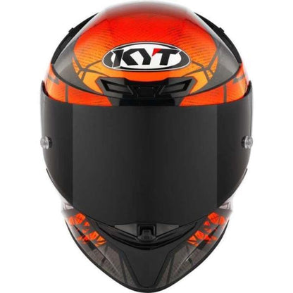 KYT TT-Revo Combustion Orange Full Face Motorcycle Helmet