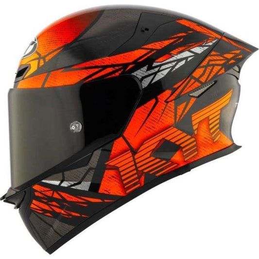 KYT TT-Revo Combustion Orange Full Face Motorcycle Helmet