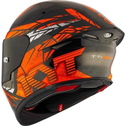 KYT TT-Revo Combustion Orange Full Face Motorcycle Helmet