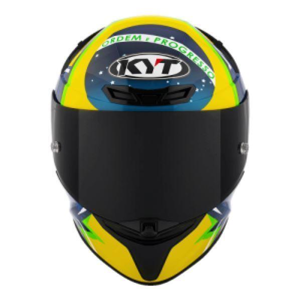 KYT TT Revo Diogo Moreira 2024 Replica Gloss Blue Helmet