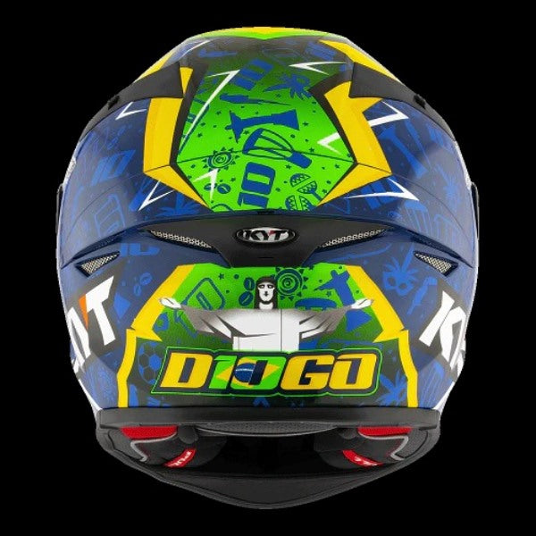 KYT TT Revo Diogo Moreira 2024 Replica Helmet-Gloss Blue