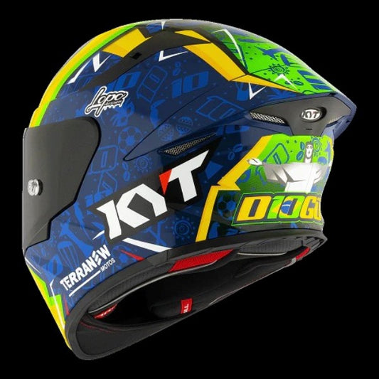 KYT TT Revo Diogo Moreira 2024 Replica Helmet-Gloss Blue