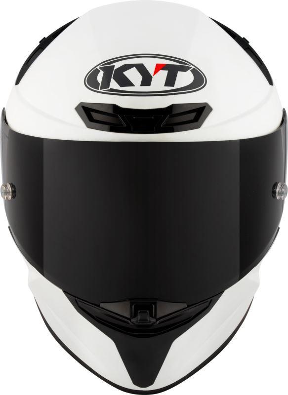 KYT TT Revo Plain Crystal White Matt-Helmet