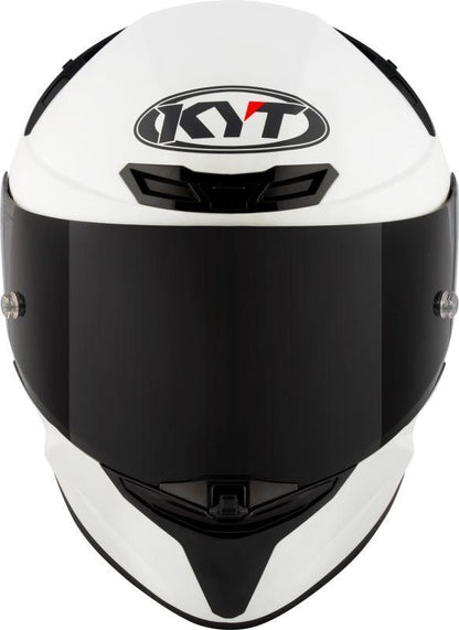 KYT TT Revo Plain Crystal White Matt-Helmet