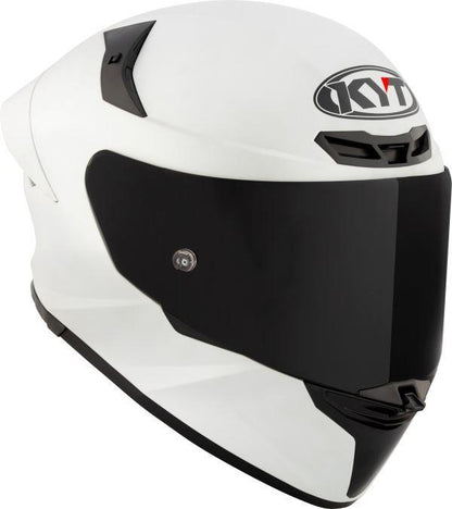 KYT TT Revo Plain Crystal White Matt-Helmet