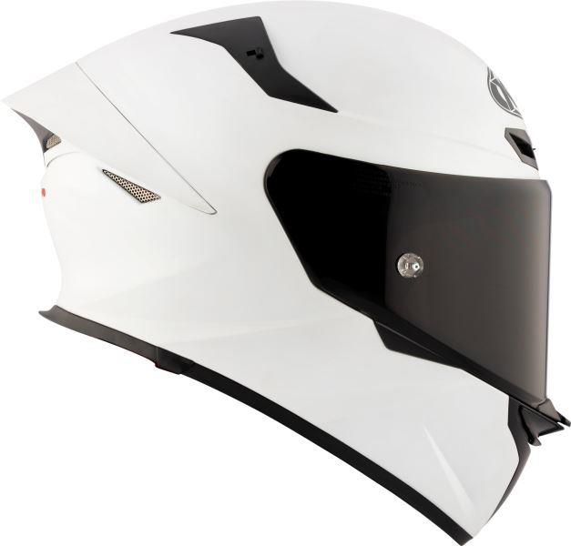 KYT TT Revo Plain Crystal White Matt-Helmet