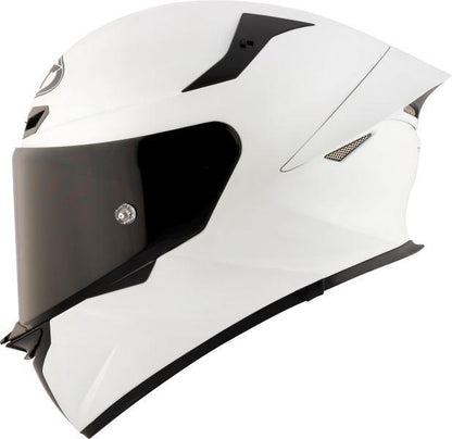 KYT TT Revo Plain Crystal White Matt Helmet
