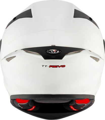 KYT TT Revo Plain Crystal White Matt-Helmet