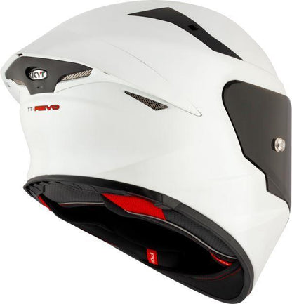 KYT TT Revo Plain Crystal White Matt-Helmet