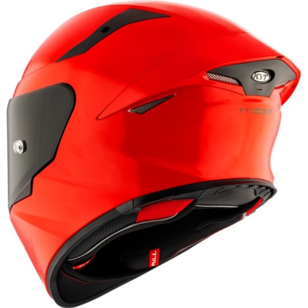 KYT TT-Revo Plain Gara Red Glossy Helmet