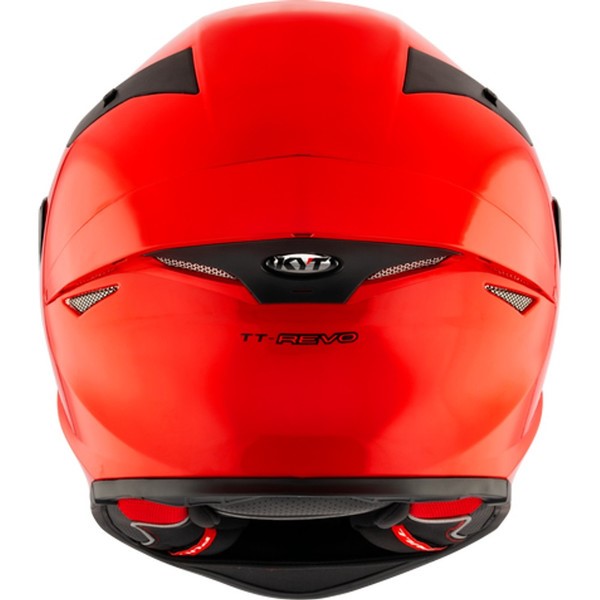 KYT TT-Revo Plain Gara Red Glossy Helmet