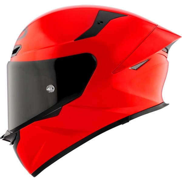 KYT TT-Revo Plain Gara Red Glossy Helmet