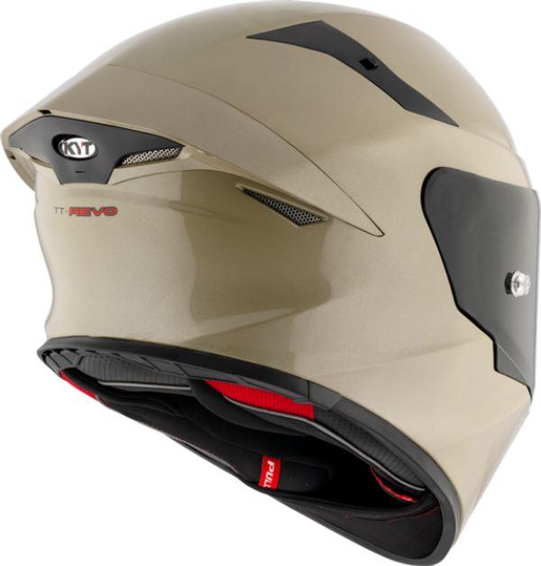 KYT TT-Revo Plain Sand Pearl Glossy Helmet