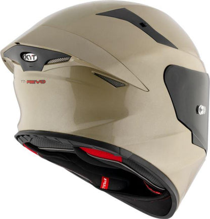 KYT TT-Revo Plain Sand Pearl Glossy Helmet