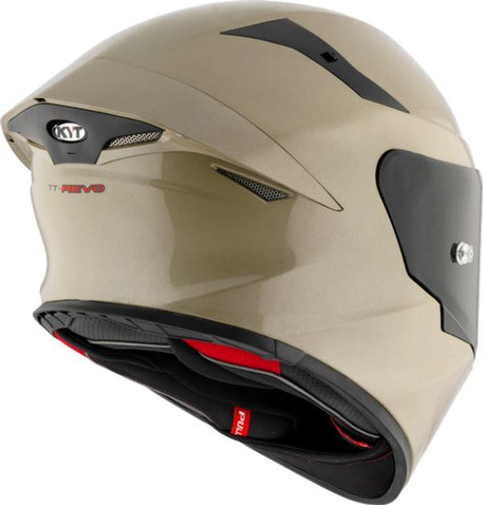 KYT TT-Revo Plain Sand Pearl Glossy Helmet