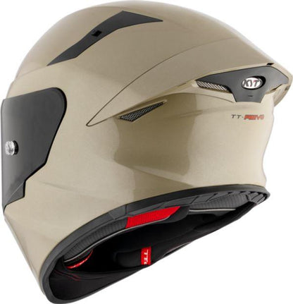 KYT TT-Revo Plain Sand Pearl Glossy Helmet
