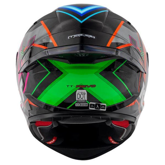 KYT TT Revo Ratthapark Play Replica Gloss Helmet - Red