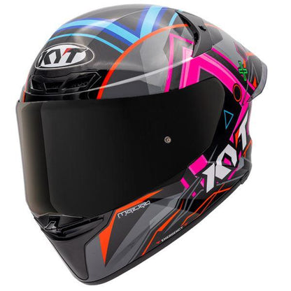 KYT TT Revo Ratthapark Play Replica Gloss Helmet - Red