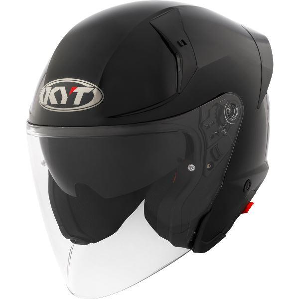 KYT TTR-JET Plain Black - Helmet