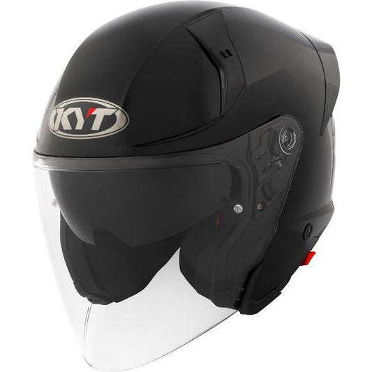 KYT TTR-JET Plain Black - Helmet