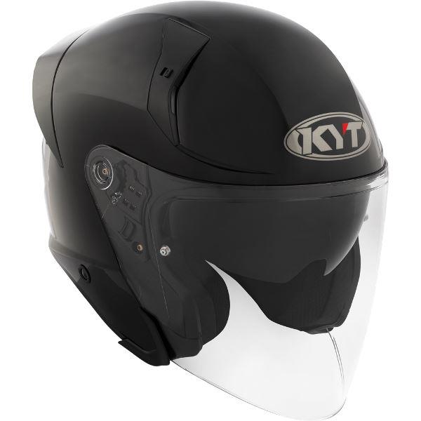 KYT TTR-JET Plain Black Helmet – Riders Junction