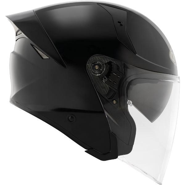 KYT TTR-JET Plain Black - Helmet