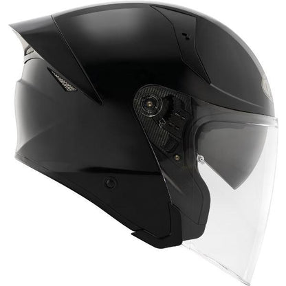 KYT TTR-JET Plain Black - Helmet