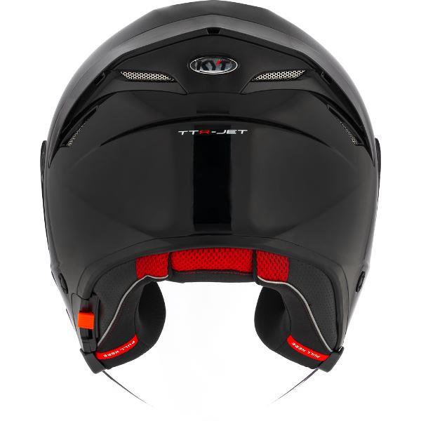 KYT TTR-JET Plain Black - Helmet