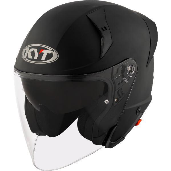 KYT TTR-JET Plain Ice Matt Black - Helmet