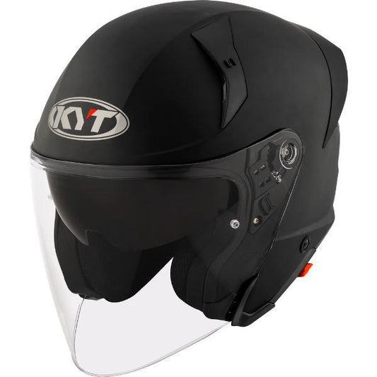 KYT TTR-JET Plain Ice Matt Black - Helmet