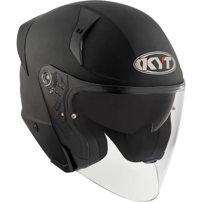 KYT TTR-JET Plain Ice Matt Black - Helmet