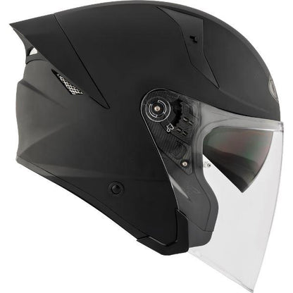 KYT TTR-JET Plain Ice Matt Black - Helmet