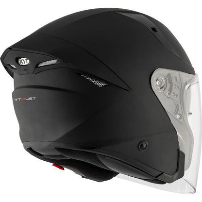 KYT TTR-JET Plain Ice Matt Black - Helmet