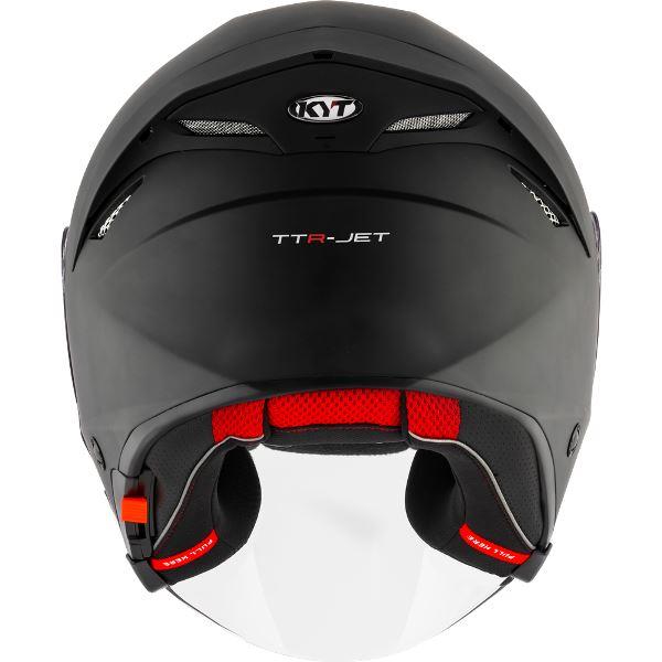 KYT TTR-JET Plain Ice Matt Black - Helmet