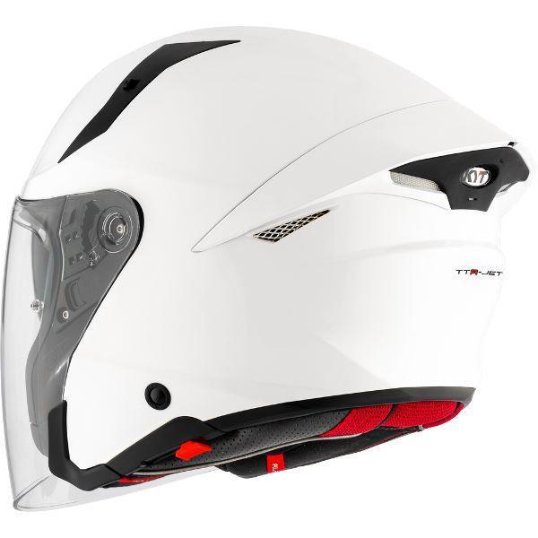 KYT TTR-JET Plain White - Helmet