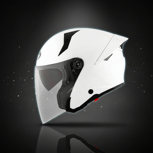 KYT TTR-JET Plain White - Helmet