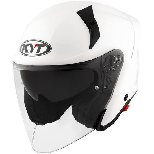 KYT TTR-JET Plain White - Helmet