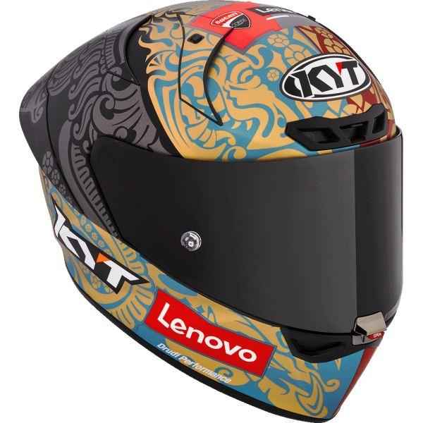 KYT KX1 RACE GP Bastianini Indonesia Replica 2023 with Sponsor Matt Helmet