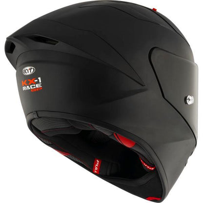 KYT KX1 RACE GP Solid Ice Matt Black Helmet