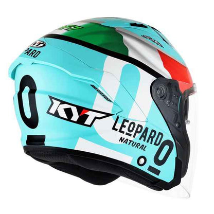 KYT NFJ Dennis Foggia Leopard Gloss Helmet