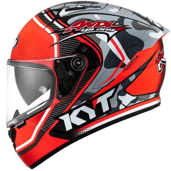 KYT NFR Andi Gilang Replica Gloss Red Helmet