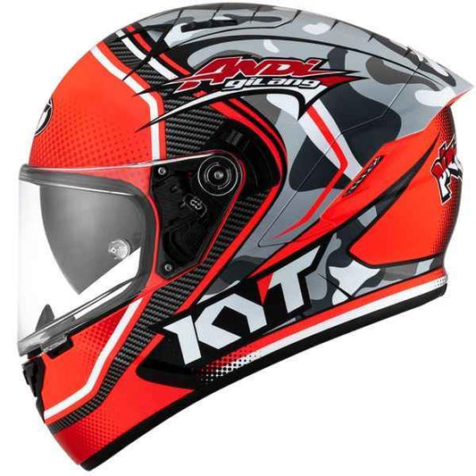 KYT NFR Andi Gilang Replica Gloss Red Helmet