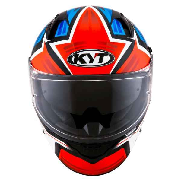 KYT NFR Artwork Red Blue Gloss Helmet